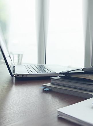 Laptop in an Office